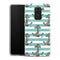 Coque Xiaomi Redmi Note 9 ancres et fleurs | Housse silicone, antichocs, protection optimale - Motif floral