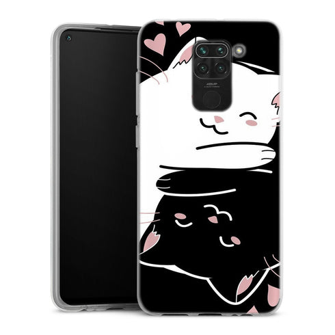 Coque Xiaomi Redmi Note 9 Chats Kawaii Yin et Yang