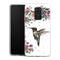 Coque Xiaomi Redmi Note 9 Colibri et fleurs aquarelle | Housse silicone, antichocs, protection optimale - Motif floral