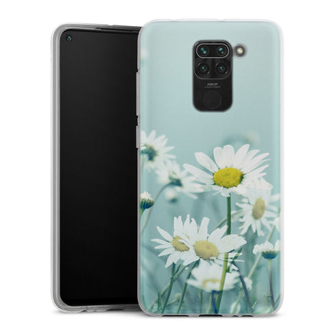 Coque Xiaomi Redmi Note 9 Dansing Daisies | Housse silicone, antichocs, protection optimale - Motif floral Paquerettes