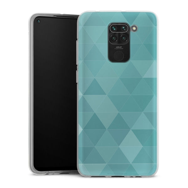 Coque pour Xiaomi Redmi Note 9 Agate Diams Bleu