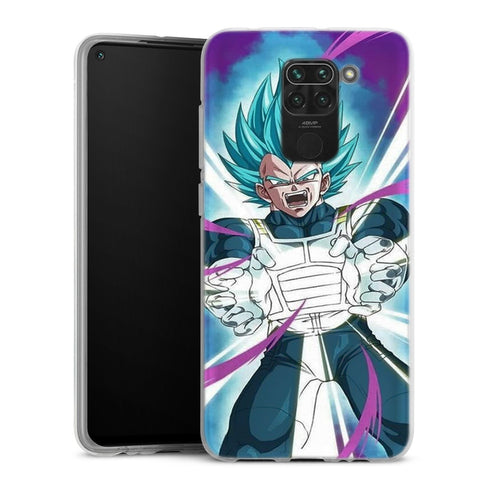 coque Xiaomi Redmi Note 9 Dragon Ball Super Vegeta SS God Attack