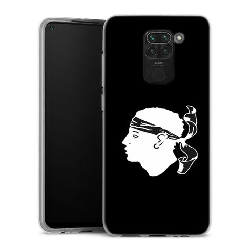 Coque anti-chocs Xiaomi Redmi Note 9 Drapeaux Corse Noir