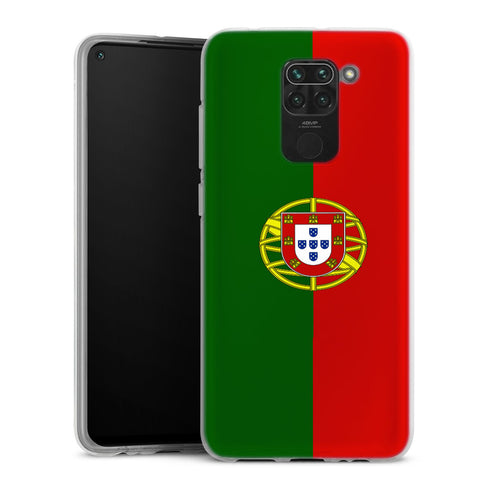 Coque de silicone Xiaomi Redmi Note 9 Drapeau Portugal