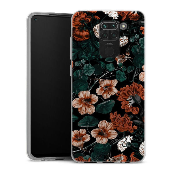 Coque Xiaomi Redmi Note 9 Foret de nuit XVII | Housse silicone, antichocs, protection optimale - Motif floral