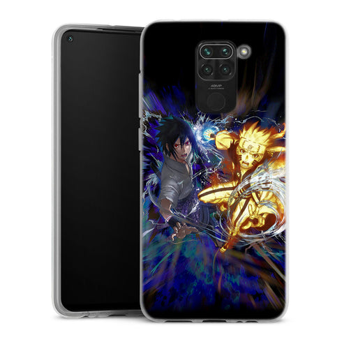 Coque Xiaomi Redmi Note 9 Fight Naruto Sasuke