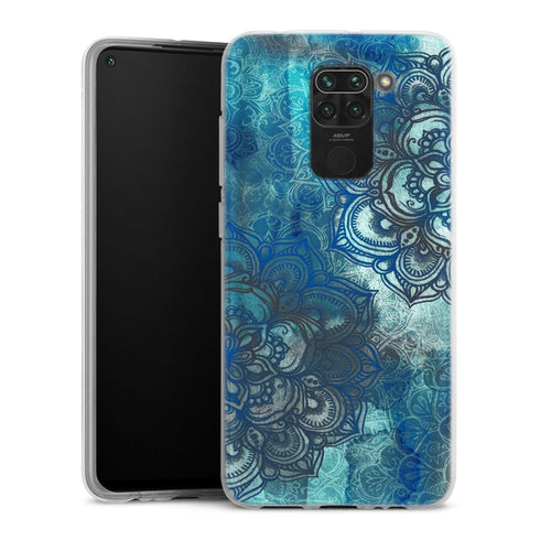 Coque pour Xiaomi Redmi Note 9 Blue Lost Mandala