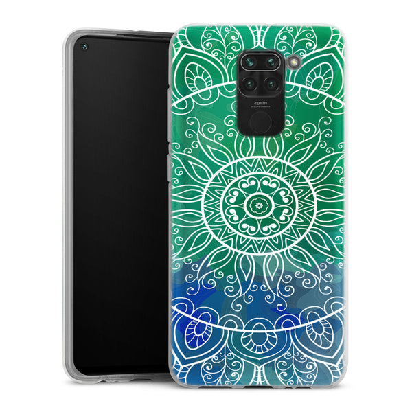 Coque pour Xiaomi Redmi Note 9 Green deal Mandala