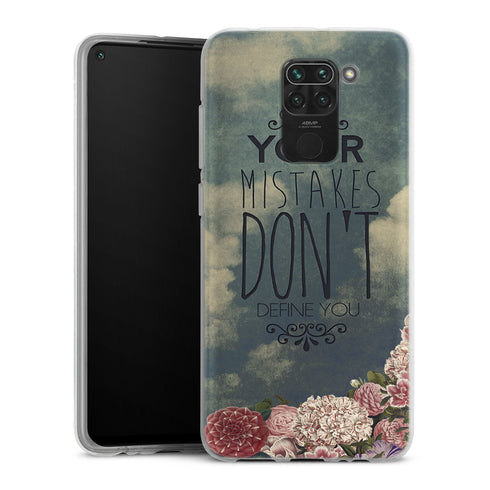 Coque Xiaomi Redmi Note 9 Mistakes | Housse silicone, antichocs, protection optimale - Motif floral