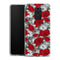 Coque Xiaomi Redmi Note 9 Motif de fleur rouge | Housse silicone, antichocs, protection optimale - Motif floral
