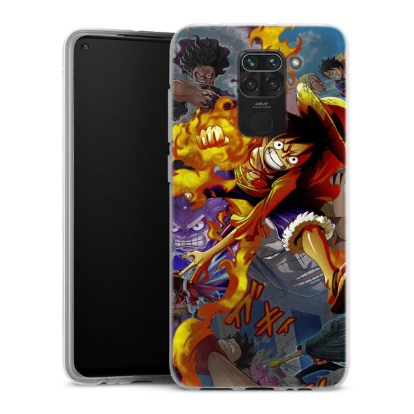 coque Xiaomi Redmi Note 9 One Piece Luffy Attack