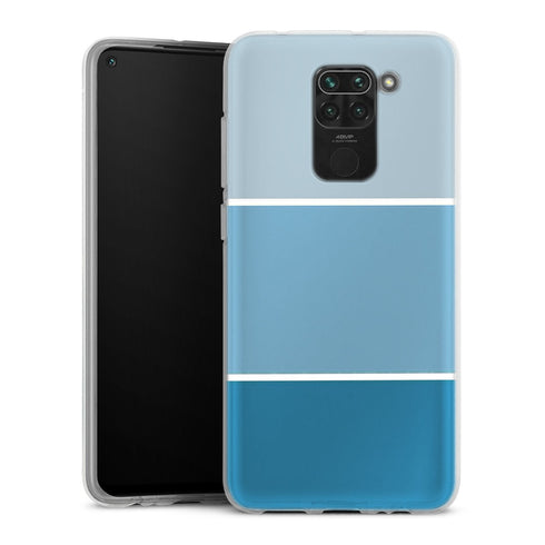 Coque Xiaomi Redmi Note 9 Pastel Bleu abstrait