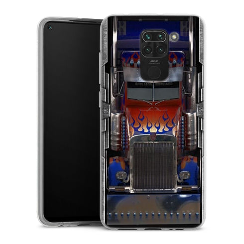 Coque Xiaomi Redmi Note 9 Prime Truck Camion | Housse Antichoc Silicone Souple, Ultra Fine, Protection intégrale, Motif Vehicule