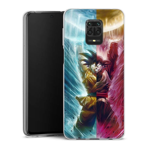 Goku et Black Goku | Coque Telephone iPhone, Samsung Galaxy, Huawei, Oppo, Xiaomi - Silicone, XIAOMI NOTE 9 PRO