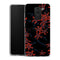 Coque Xiaomi Redmi Note 9 Rouge en Noir | Housse silicone, antichocs, protection optimale - Motif floral