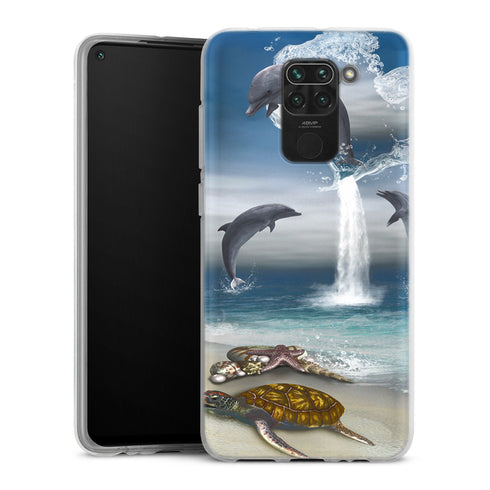 Coque Xiaomi Redmi Note 9 Dauphins Heureux