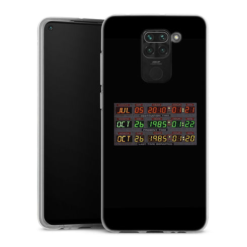 Coque Xiaomi Redmi Note 9 originale Time Machine Back To The Future | Housse Antichoc Silicone Souple, Ultra Fine, Protection intégrale, Motif Vehicule Film