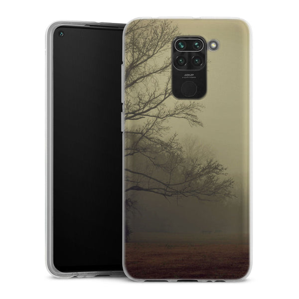 Coque Xiaomi Redmi Note 9 A Gathering of Fog | Housse silicone, antichocs, protection optimale - Motif floral