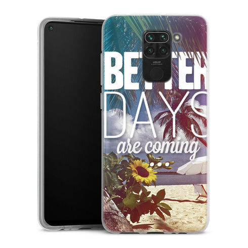 Coque Xiaomi Redmi Note 9 Better Days | Housse silicone, antichocs, protection optimale - Motif floral