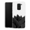 Coque Xiaomi Redmi Note 9 Black Leaves | Housse silicone, antichocs, protection optimale - Motif floral noir