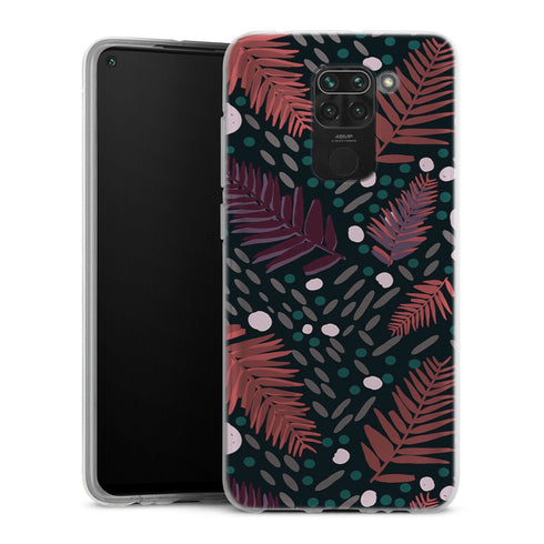 Coque Xiaomi Redmi Note 9 Bungalow Nights | Housse silicone, antichocs, protection optimale - Motif floral Violet