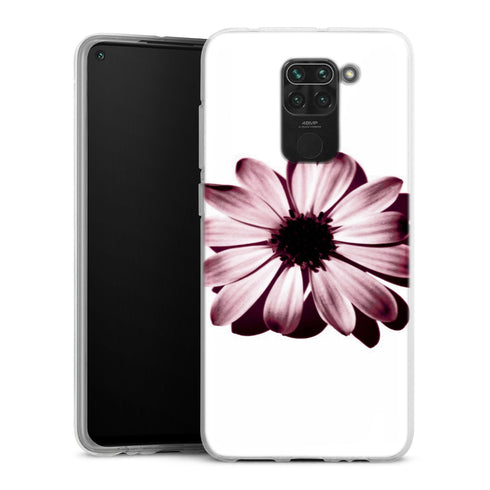 Coque Xiaomi Redmi Note 9 Daisy Burgundi | Housse silicone, antichocs, protection optimale - Motif floral Jaune