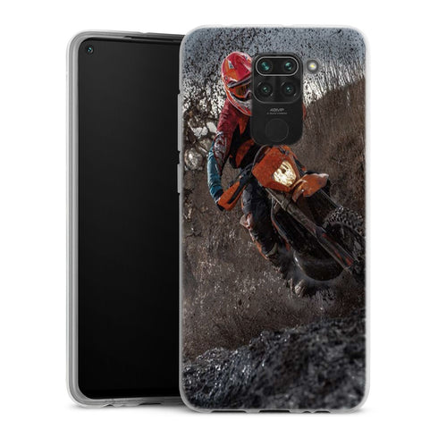 Coque Xiaomi Redmi Note 9 Enduro moto circuit | Housse Antichoc Silicone Souple, Ultra Fine, Protection intégrale, Motif Vehicule
