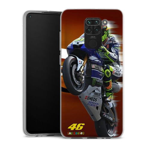 coque telephone Redmi Note 9 originale Fan de yamaha en feu vr46 doctors | Housse Antichoc Silicone Souple, Ultra Fine, Protection intégrale, Motif Vehicule Moto