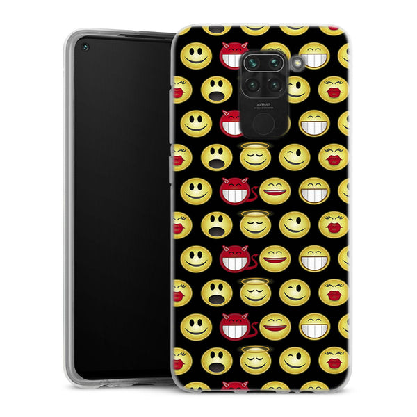 Coque pour Xiaomi Redmi Note 9 Funny smileys