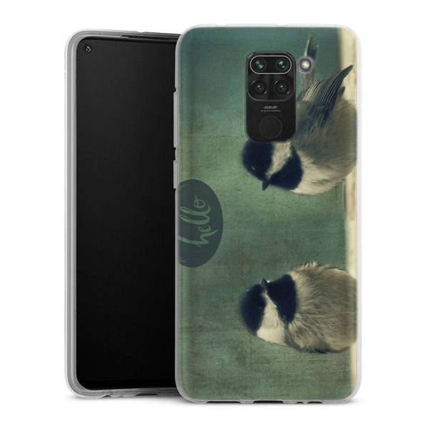 Coque Xiaomi Redmi Note 9 Hello Birds | Housse silicone, antichocs, protection optimale - Motif floral Oiseaux