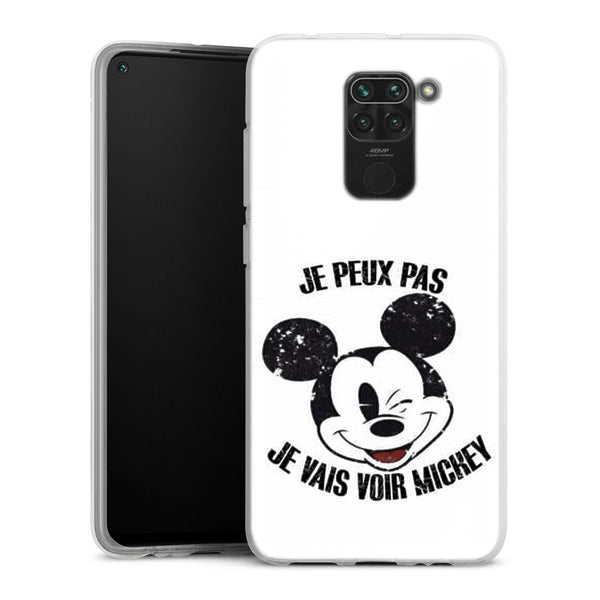 Coque Xiaomi Redmi Note 9 Je peux pas je vais voir Mickey