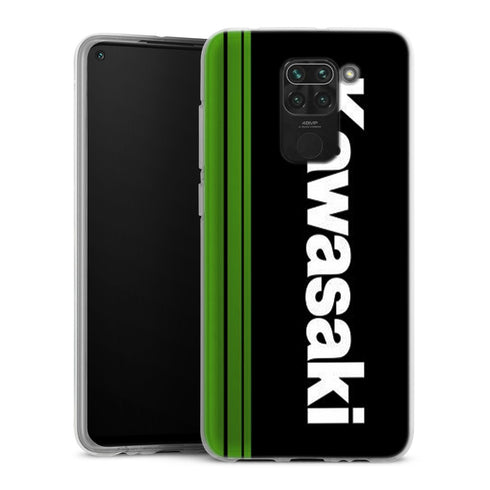 Coque Xiaomi Redmi Note 9 Kawasaki | Housse Antichoc Silicone Souple, Ultra Fine, Protection intégrale, Motif Vehicule Moto
