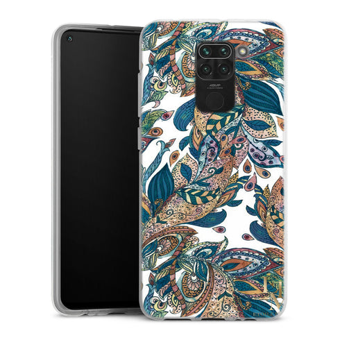 Coque Xiaomi Redmi Note 9 Leaf | Housse silicone, antichocs, protection optimale - Motif floral Feuille