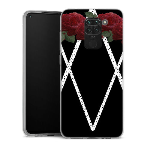 Coque Xiaomi Redmi Note 9 Ltflow | Housse silicone, antichocs, protection optimale - Motif floral