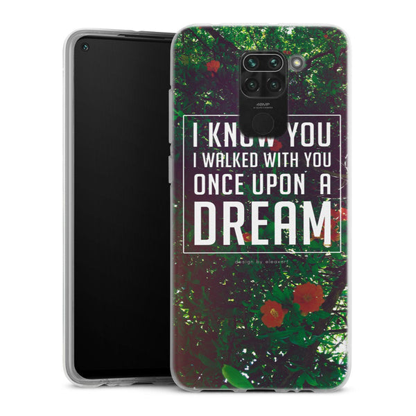 Coque Xiaomi Redmi Note 9 Once Upon a Dream | Housse silicone, antichocs, protection optimale - Motif floral