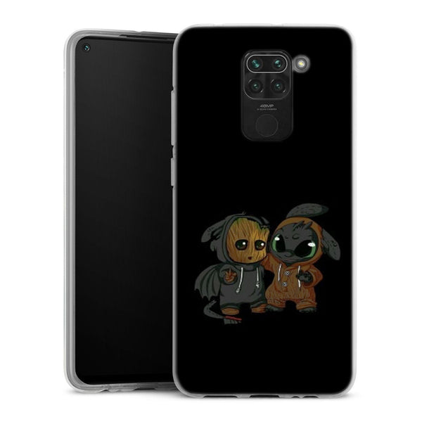 coque Xiaomi Redmi Note 9 Stitch x dragon krokmou