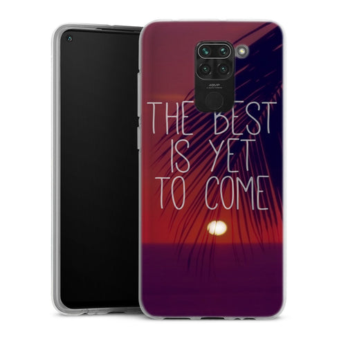 Coque Xiaomi Redmi Note 9 The best is yet to Come | Housse silicone, antichocs, protection optimale - Motif floral