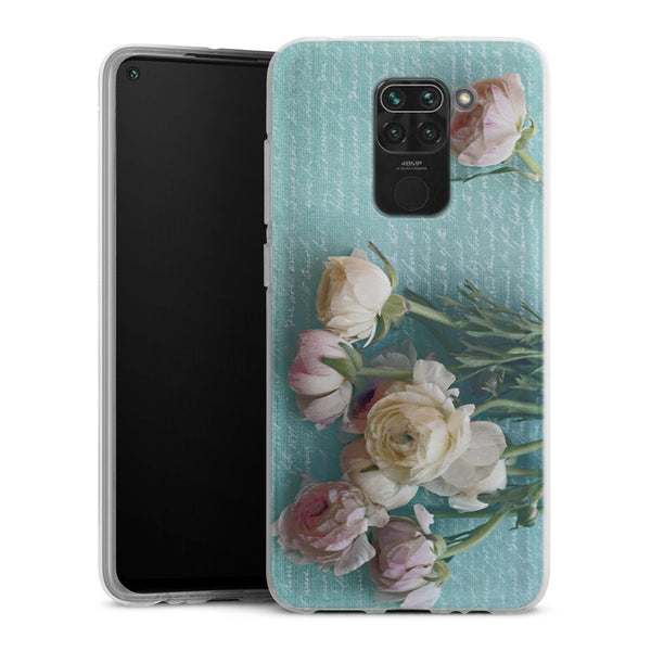 Coque Xiaomi Redmi Note 9 XOXO | Housse Antichoc Silicone Souple, Ultra Fine, Protection intégrale, Motif Floral