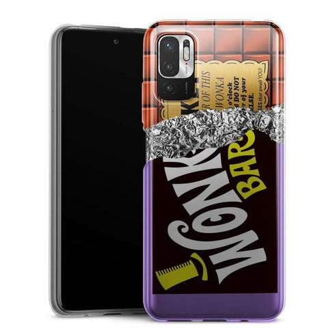 Coque Xiaomi Redmi Note 10 5G Billet dor de Wonka au chocolat