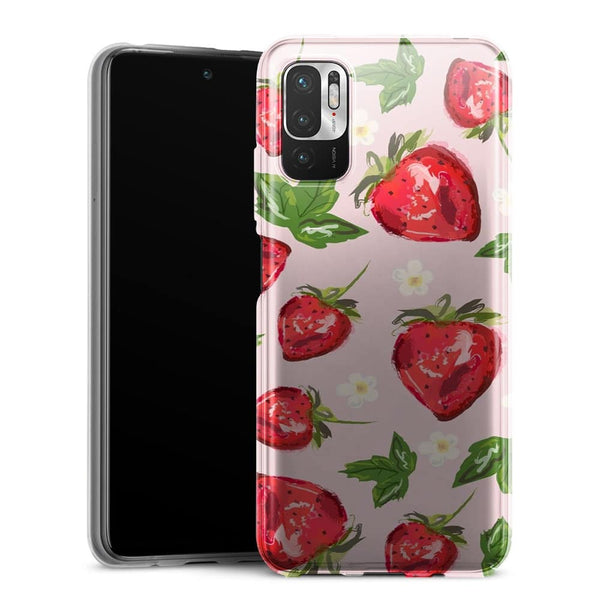 Coque Xiaomi Note 10 5G Botanique aux fraises