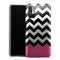 Coque Xiaomi Redmi Note 10 5G Chevrons Colorés Rose et Noir