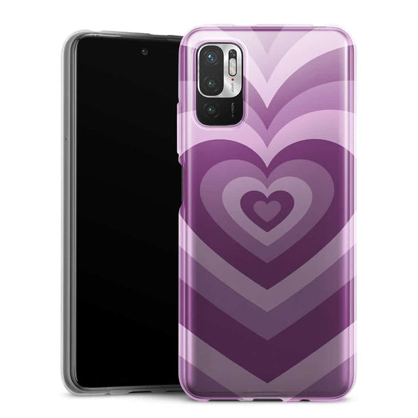 Coque Xiaomi Redmi Note 10 5G Coeur Violet
