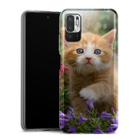 Coque Xiaomi Redmi Note 10 5G Flowery Garden Lovely and enchanting cat