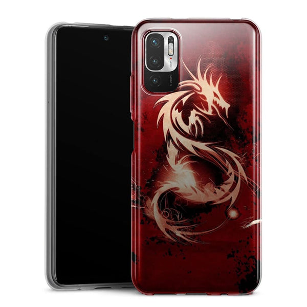 Coque Xiaomi Redmi Note 10 5G Dragon Rouge