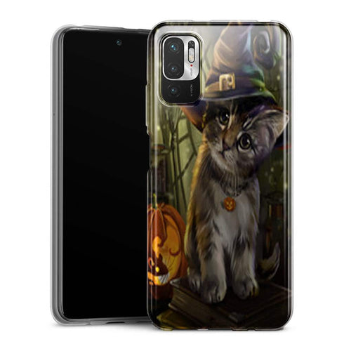 Coque Xiaomi Redmi Note 10 5G Halloween Cat
