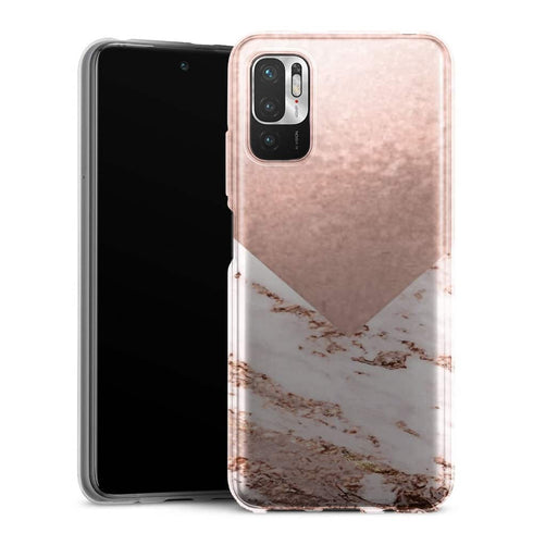 Coque Xiaomi Redmi Note 10 5G Marbre rose chaud rose pastel