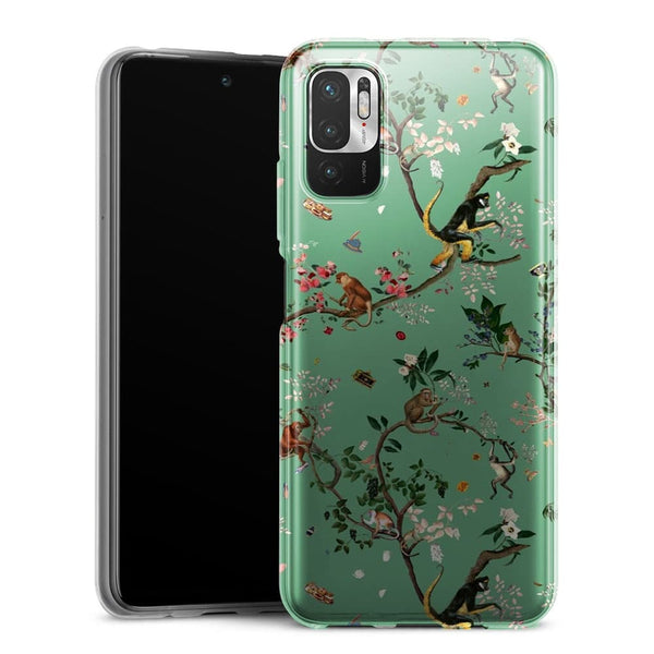 Coque Xiaomi Note 10 5G Monde des singes vert
