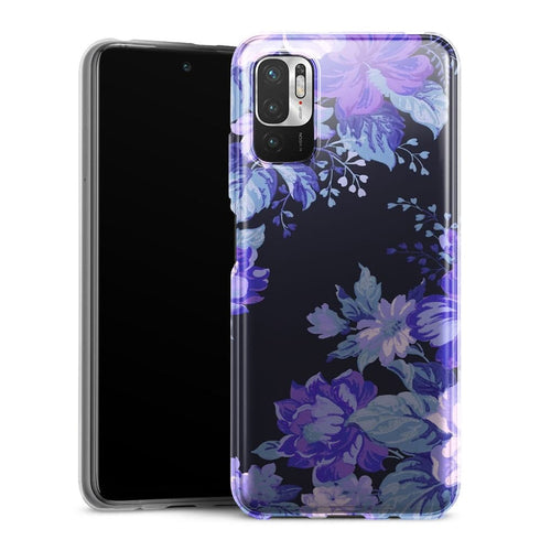 Coque Xiaomi Note 10 5G Motif Floral de minuit