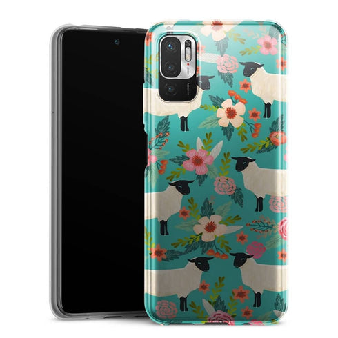 Coque Xiaomi Note 10 5G Motif Floral de sanctuaire de ferme de moutons