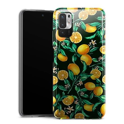 Coque Xiaomi Note 10 5G Orange sur Fond Noir